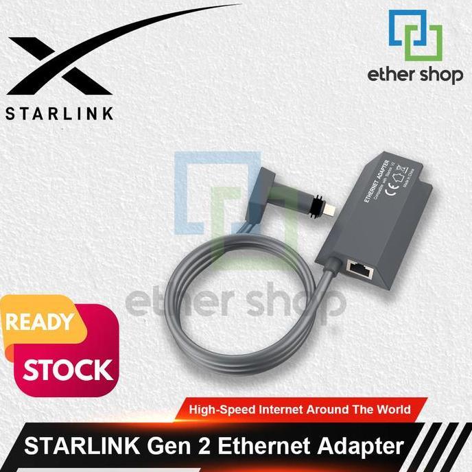 Starlink Ethernet Adapter (Oem) For Starlink Gen 2 Originalll