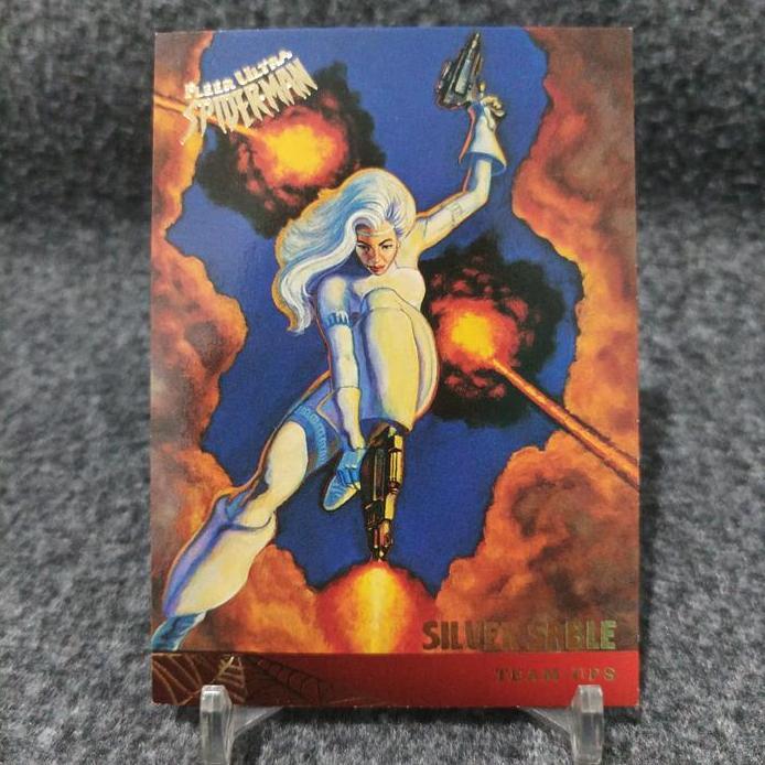 Fleer ultra spiderman 1995 team ups silver sable