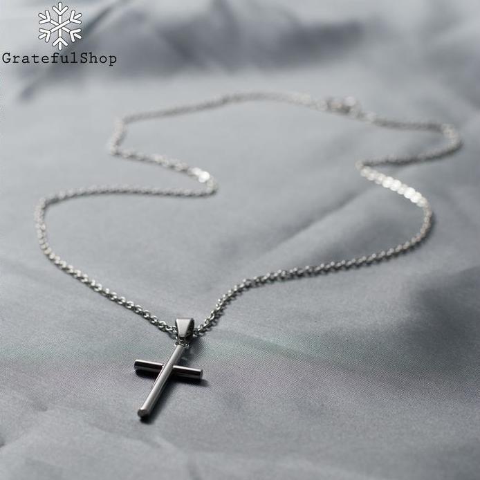 Ready Kalung SALIB PIPE SILVER/GOLD Stainless Steel