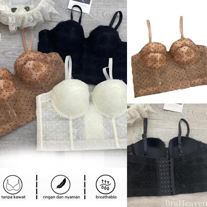 Bustier Top Sexy Lingerie Bustier Set Sexy Corset Bra Wanita