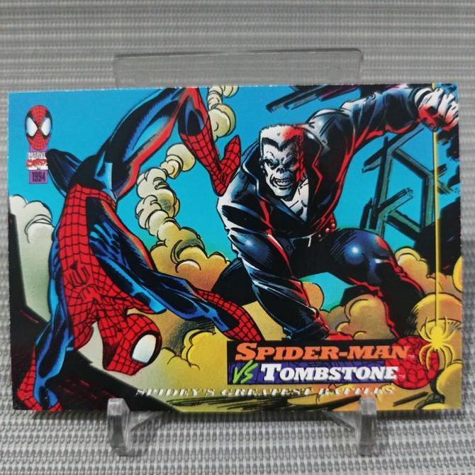 Fleer spiderman 1994 greatest battles spiderman VS tombstone