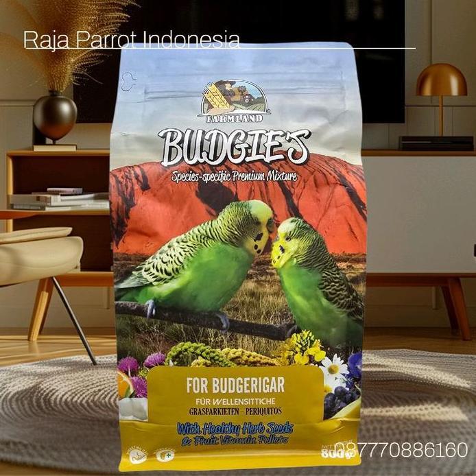 Ready FARMLAND BUDGIES PAKAN BIJIAN REKOMENDASI UNTUK BUDGIES / PARKIT /PARKIT HOLLAND /HAGOROMO BUD