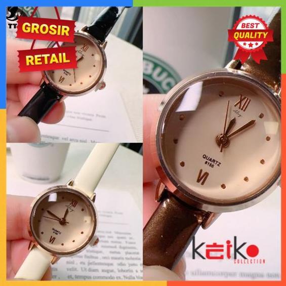 ALOY ANKL012 - Jam Tangan Wanita Jam Tangan Kuarsa Dial Kecil Sabuk Mewah Ringan Tahan Air/Murah Qua