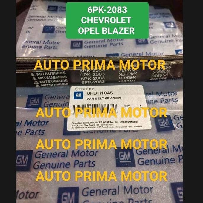 Masih Ready Fan Van V Belt Tali Kipas 6Pk2083 Chevrolet Opel Blazer 6Pk-2083