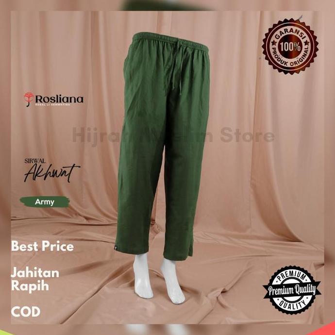 Sirwal Akhwat Rosliana - Sirwal Dalaman Gamis Akhwat Kaos Polos ROSAL