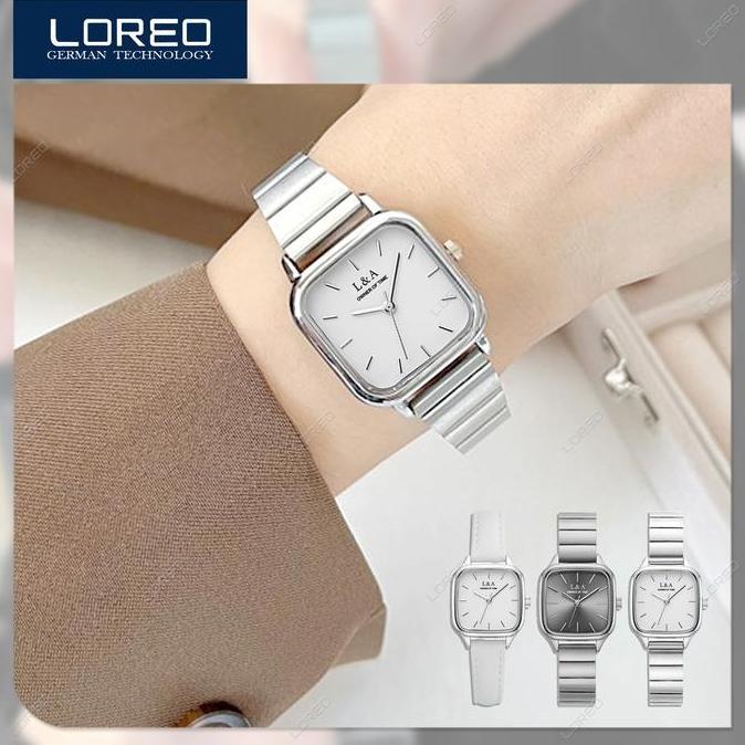 Loreo Jam Tangan Wanita Analog Casual Adjustable Strap / Jam Tangan Cewek Fashion