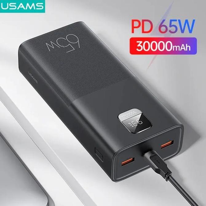 Paor- Baseus 65W Power Bank 30000Mah Pd Quick Charging For Smartphone Laptop