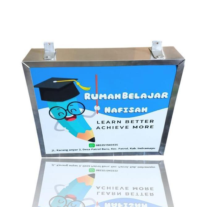Promo Neon Box Uk 25X30 Brilink,Konter,Mie Ayam,Ayam Geprek,Dll(Disen Suka Suka)Bahan Akrilik Lampu