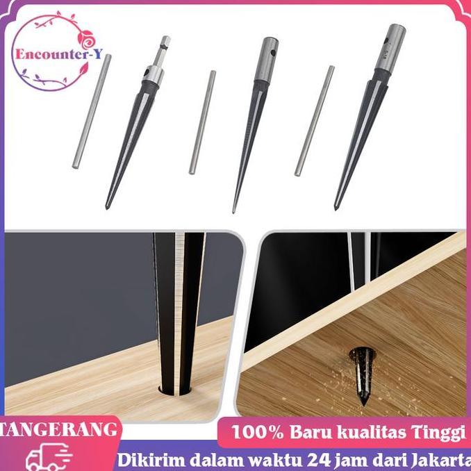 YORKSHIREY Hexagonal Taper Reamer Genggam Bor Listrik Pembuka Lubang Reamer Pertukangan Kayu Hand Re