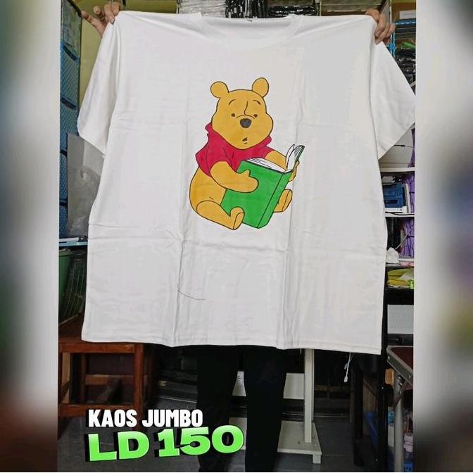 Rioren- Kaos Lengan Pendek Jumbo Ld 150 Kaos Oversize B Size Kaus Besar Tshirt