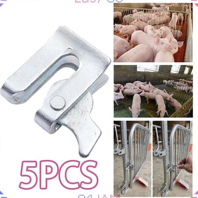 Isi 5Pcs Kunci Pintu Pagar Otomatis Grendel Oveal Gembok Kunci Selot Pintu Otomatis Untuk Pagar Tama