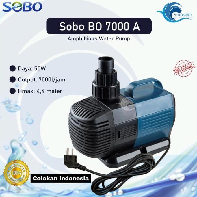 Sobo BO 7000A Colokan Indonesia Submersible Pump Amfibi