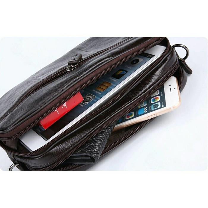 Handbag Tas Tangan Clutch Bag Pria Kulit Cheer Soul 2248 Hitam Asli Hanbag Hand Bag Pegang Pria Orig