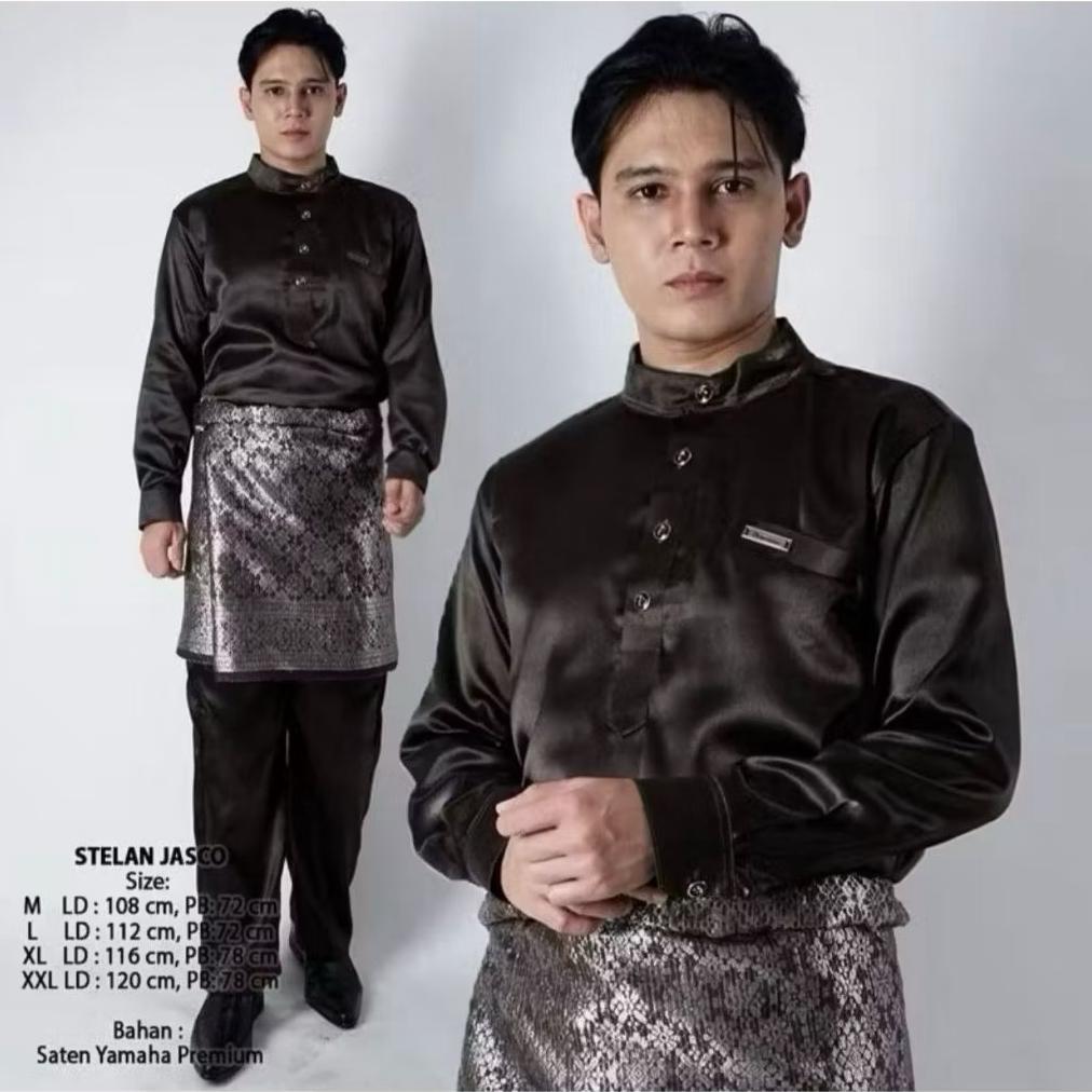 best sale setelan baju melayu pria - one set teluk belanga - baju akad melayu pria