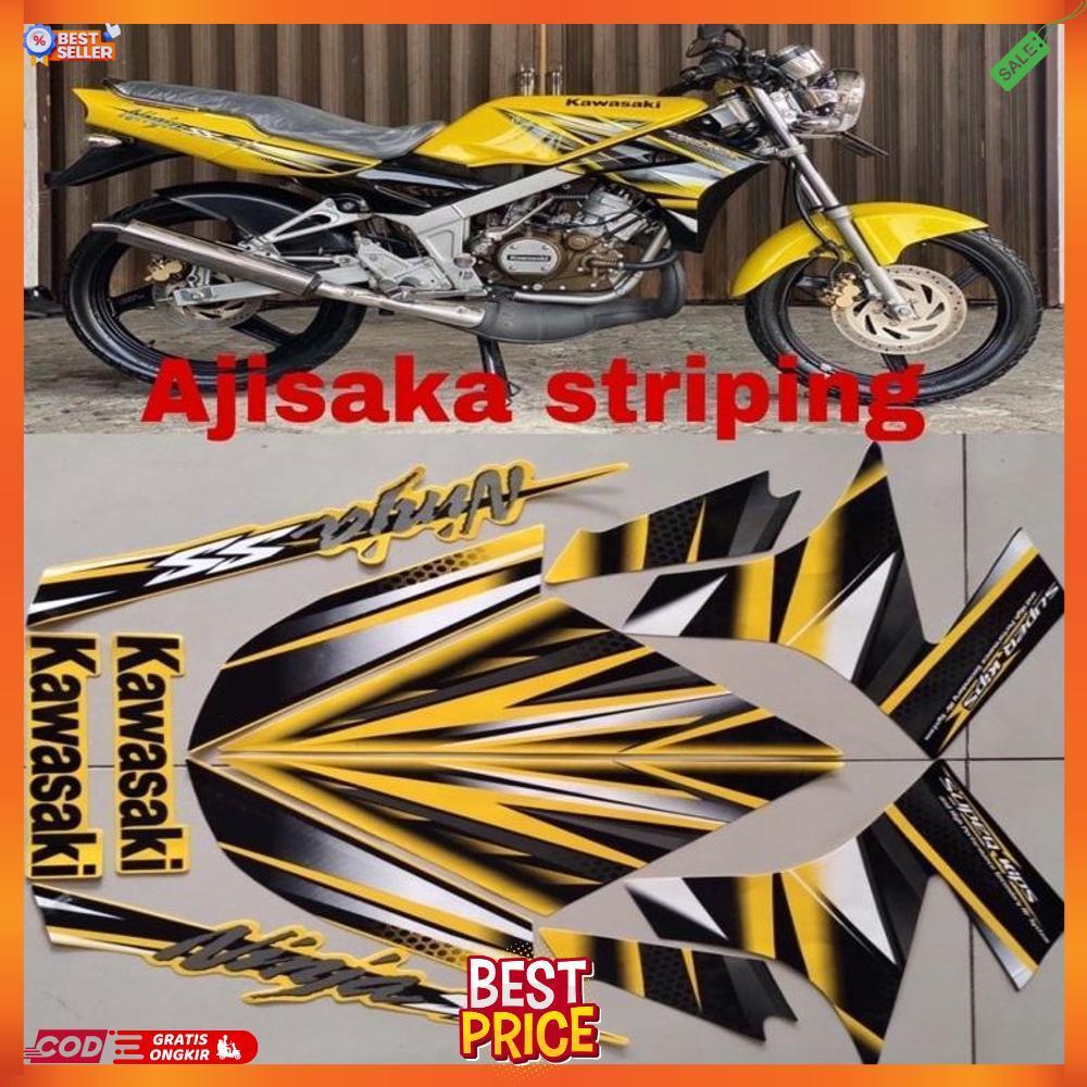 Stiker Ninja Ss 2013 Kuning Striping Ninja Ss Kuning 2013 Striping Stiker Lis Les Kawasaki Ninja Ss 