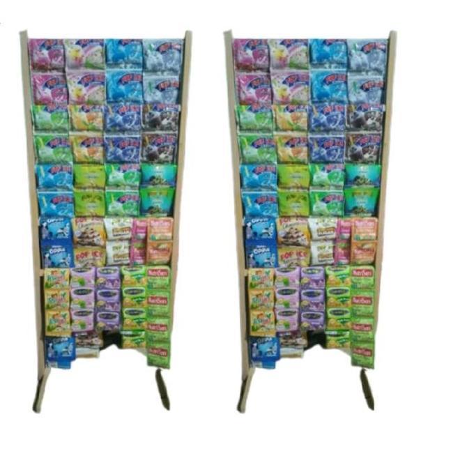 Rak Warung Rencengan/Rak Gantungan Chiki/Rak Dagangan/Rak Gantungan Kopi Sachet Rak Angkringan Rak K