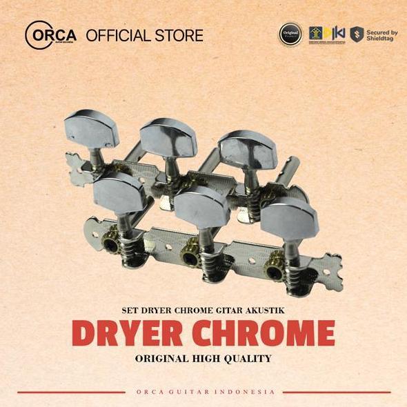 Dryer Chrome Renteng Gitar Akustik Original Allshop