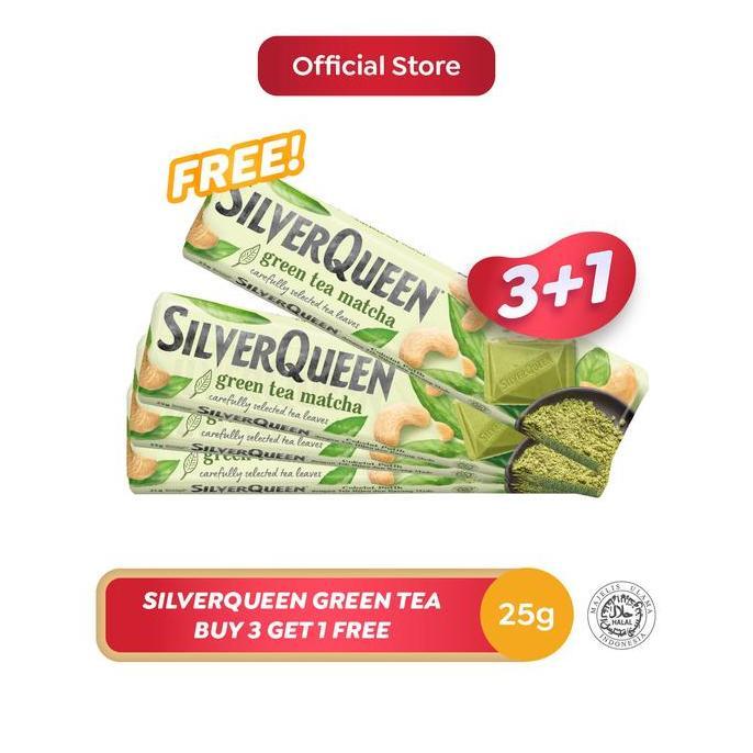 [] [BUY 3 GET 1 FREE] Silverqueen Green Tea 22 g