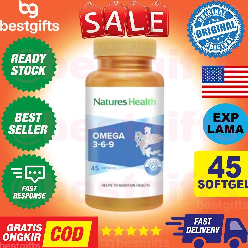 Nature'S Natures Nature Health Omega 369 Fish Salmon Oil Cegah Jantung Darah Tinggi Stroke 45 Kapsul