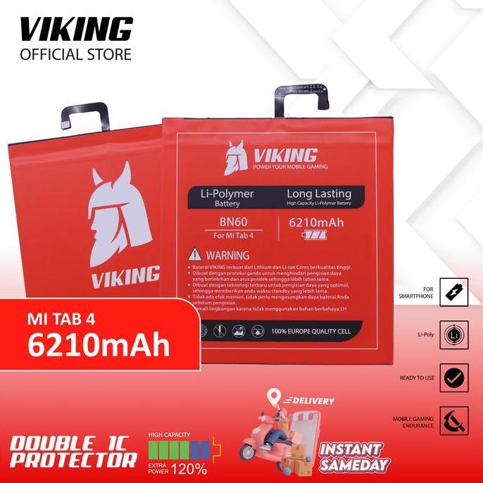 VIKING Baterai Xiaomi Mi Pad 4 BN60 Double Power
