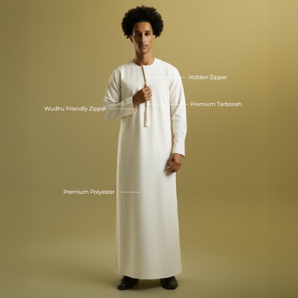 BESTPROMO [THOBE KANDORA] Thobe Studios (Jubah / Gamis Pria Premium Slimfit) Premium Polyester
