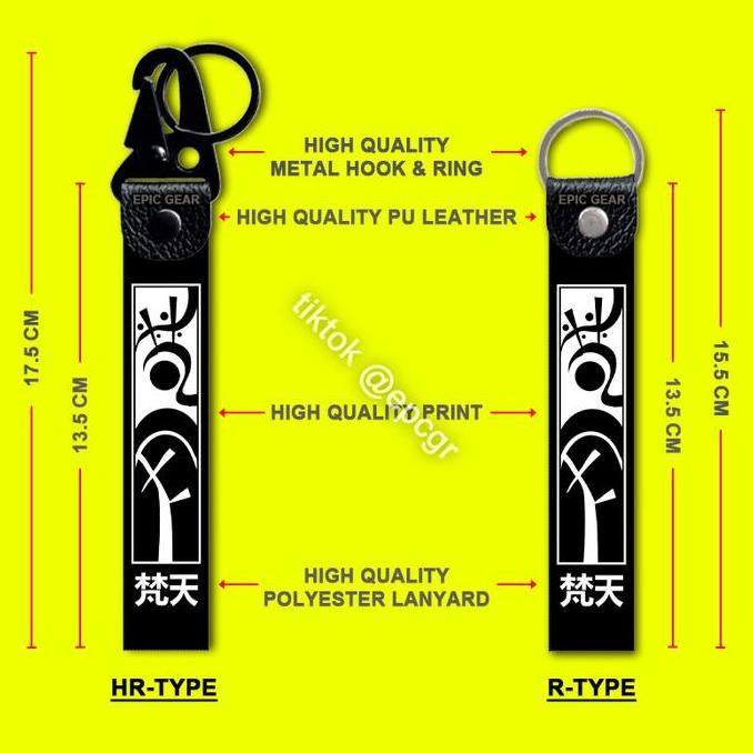 HIGH QUALITY GANTUNGAN KUNCI ANIME BONTEN GANG TOKYO REVENGERS KEYCHAIN PREMIUM HOLDER RING LOGO KAO