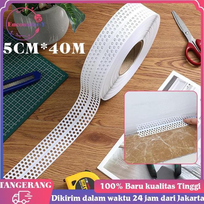 QINGACHO Corner Bead Pvc 40mx5cm Sudutan Tembok PVC Corner Bead Sudutan Luar Un