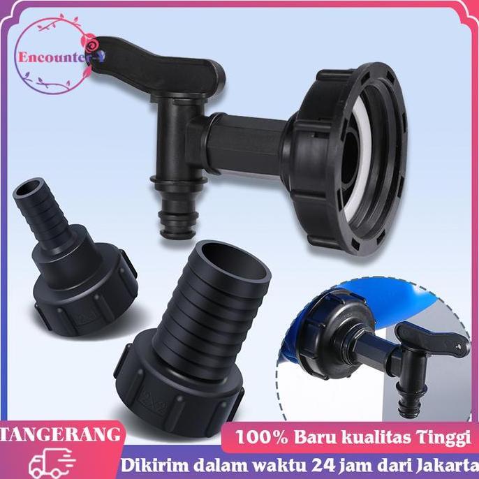 QINGACHO S60x6 IBC Tank Adapter Kran Konektor Tangki IBC Adaptor Tangki IBC