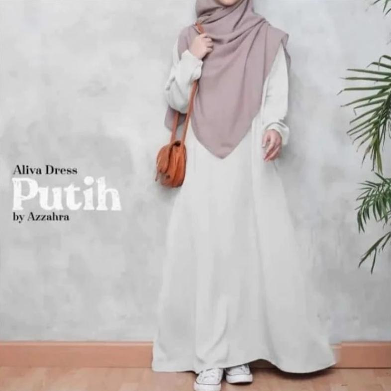 cuci gudang gamis crinkle airflow premium terbaru polos