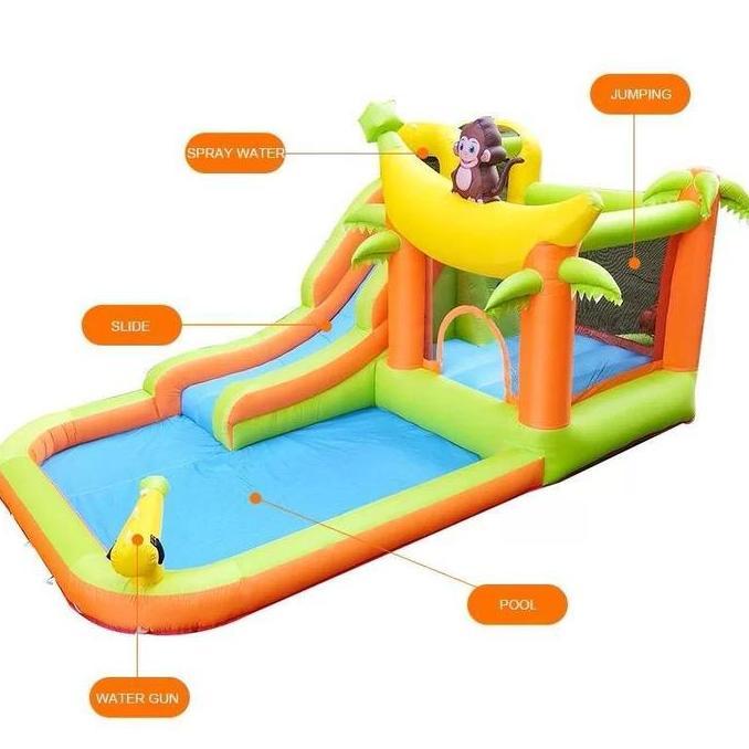 QINGACHO Happy Hop Rumah istana balon rumah balon inflatable toys perosotan anak inflatable bouncer 