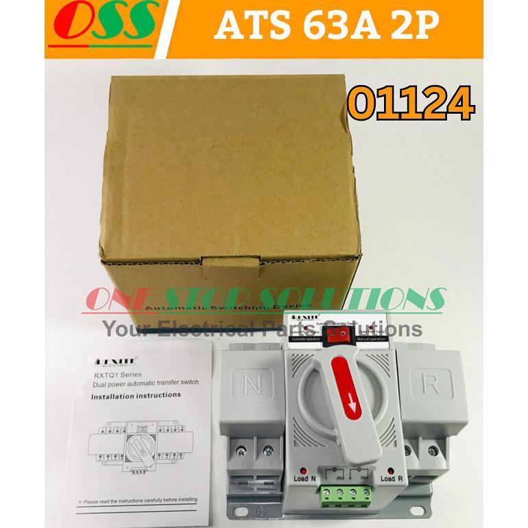 ATS Automatic Transfer Switch Untuk Pindah Otomatis Genset Dan PLN ATS GENSET 63A 2P 2 POLE