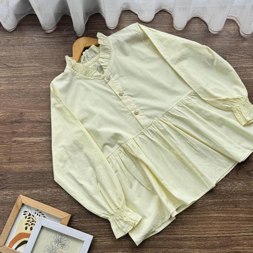 hot savanna blouse wanita | blouse poplin | atasan wanita kancing gold