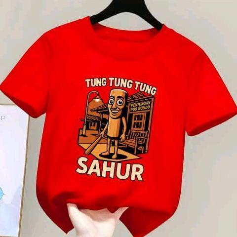 DR365 - kaos anak unisex tung tung tung sahur atasan Tshirt kids 2-12 tahun oblong anak COD