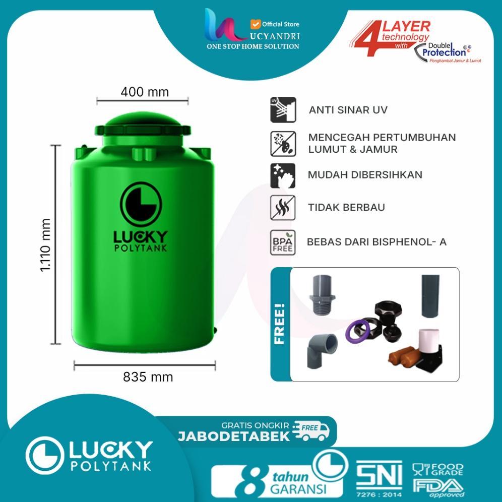 Tangki Air  Plastik  LS 55 500 Liter Polytank Lucky Standard/ Toren Air / Tandon Air