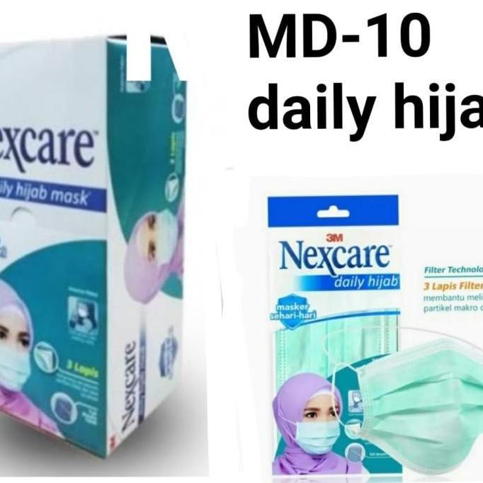 Masker NEXCARE 3M Daily Hijab MD10 Mask kesehatan MD-10 terlaris