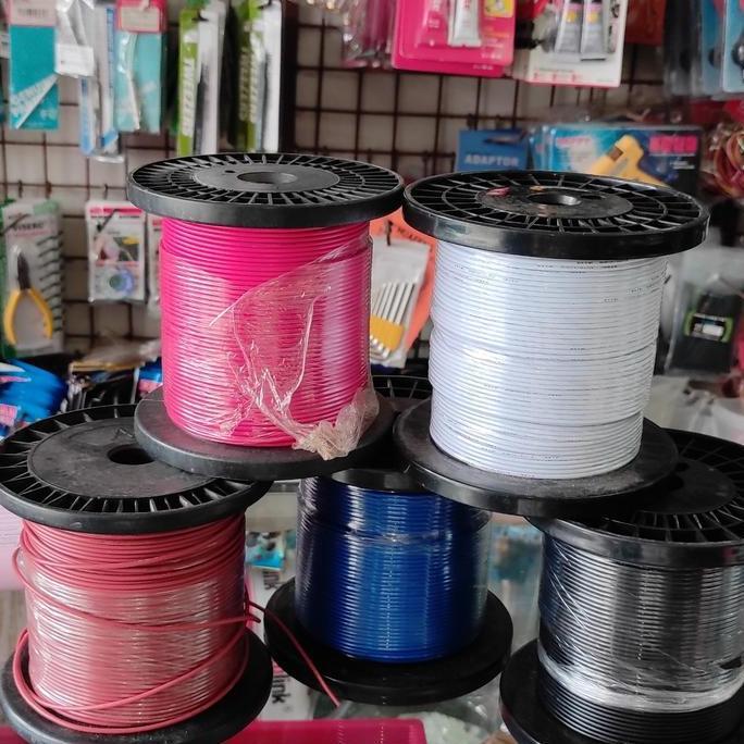 Grosir 100M Awg18 18Awg Per Roll Isi 100 Meter High Quality Tembaga Putih Original Awg 18 American W