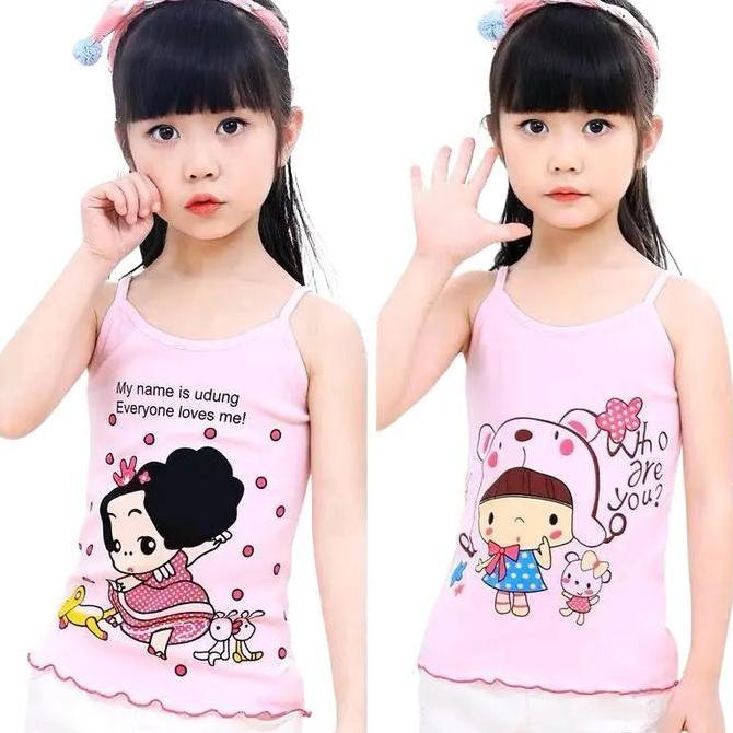 DS222 - #95 Satuan      / Singlet/tank top (Kaos   Cewe Fashion) Baju kaos  dalam anak perempuan imp