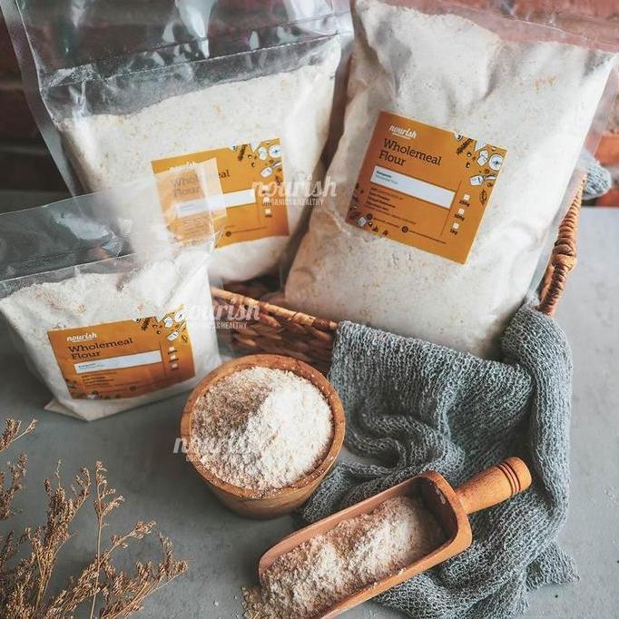 Kriuk- Whole Wheat Flour / Whole Meal Flour / Tepung Gandum Utuh 1Kg