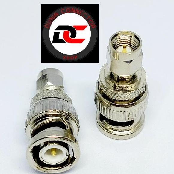 KONEKTOR BNC MALE TO SMA MALE DC27
