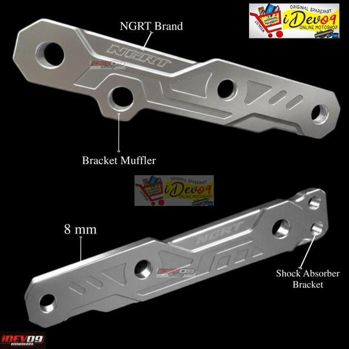 Promo Breket Step Belakang Ngrt Satria Fu Satria Fu Injeksi Model Lurus Original Ngrt Cod