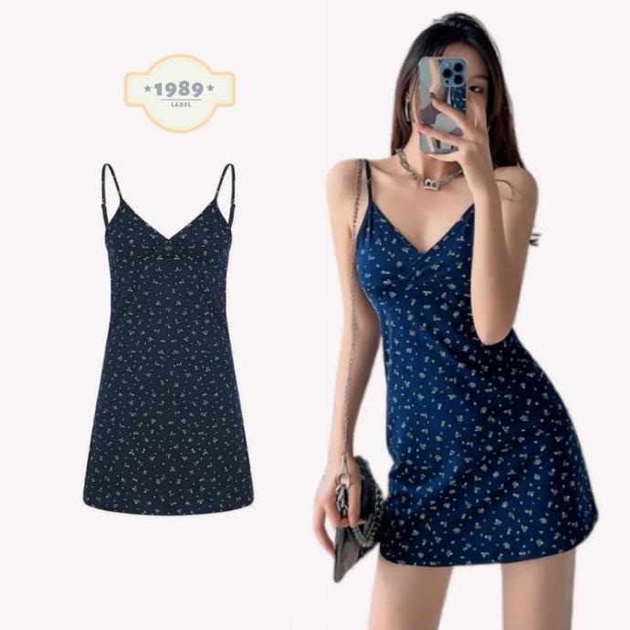 Korean Mini Dress Flower Bodycon Dress Mini Piyama