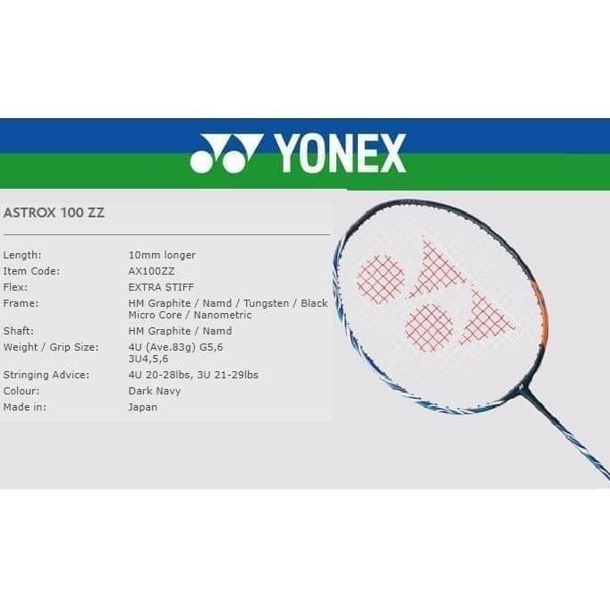 musli.store Yonex Astrox 100 ZZ 100ZZ + BG66 + Grip Ori Diskon