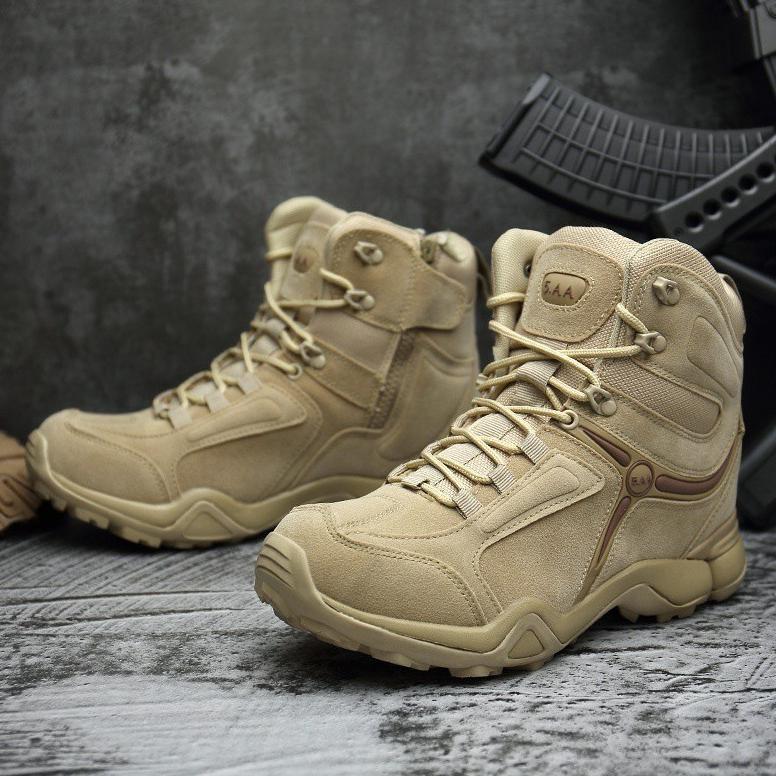 TERBARU Sepatu Safety Pria Tactical 5AA / Sepatu Satpol PP PDL Murah / Sepatu Safety Boots Ujung Bes