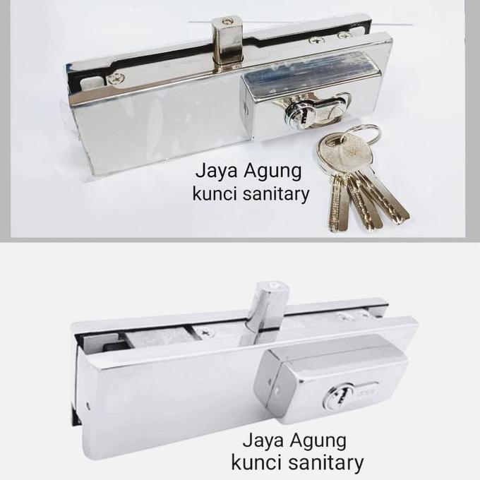 HARGA DISC - Kunci Pintu Kaca Frameless US 10/Patch Fitting US10
