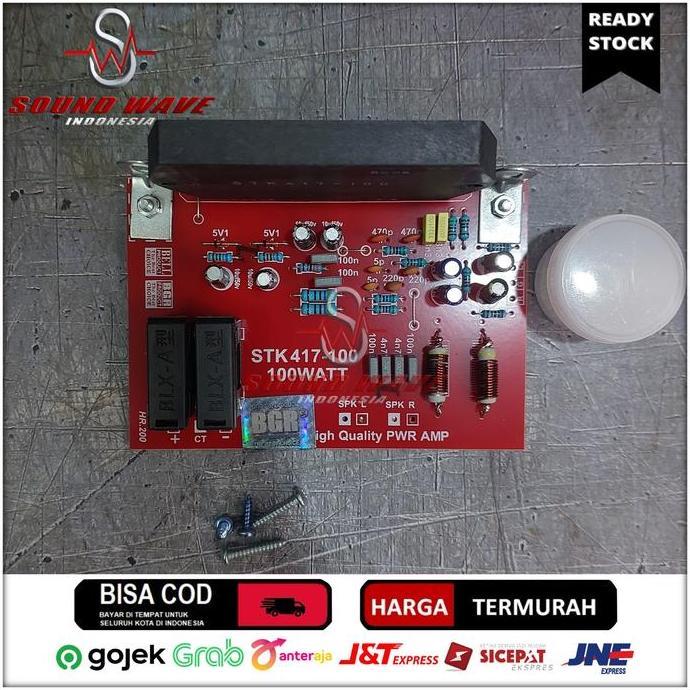 gacorrriki / KIT STK 417-100 MINUS HEATSINK STEREO 100W POWER AMPLIFIER Diskon