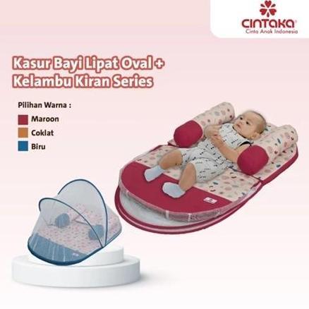 Cintaka Kasur Bayi Lipat Oval + Kelambu Kiran Series CBK3941