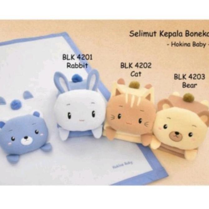 Hokina Baby Selimut Kepala Boneka | Selimut Bayi