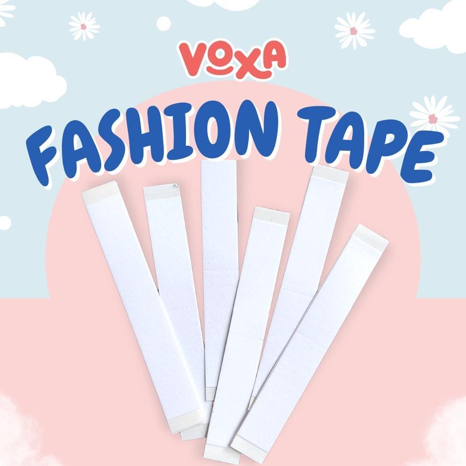 Voxa Fashion Tape Strip & Roll | Hijab Tape / Solatip Baju / Dobel Tip Double Tape Baju