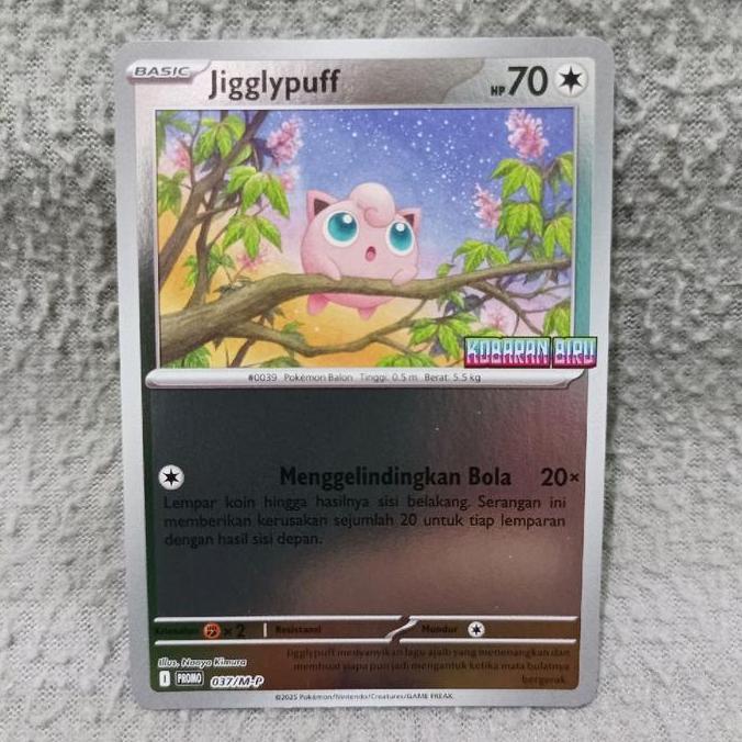 Pokemon indonesia TCG jigglypuff 037/M-P promo card