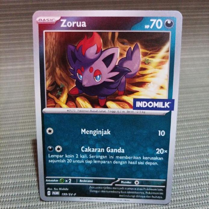 Pokemon TCG zorua indomilk promo 199/SV-P